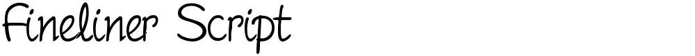 Fineliner Script