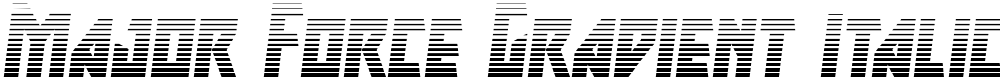 Major Force Gradient Italic