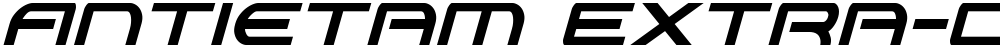 Antietam Extra-Condensed Italic