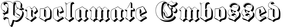 Proclamate Embossed