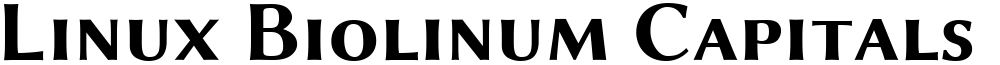 Linux Biolinum Capitals