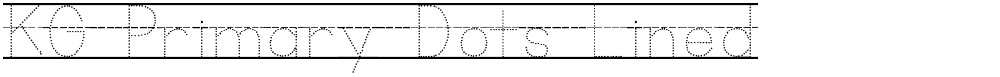KG Primary Dots Lined