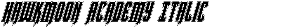 Hawkmoon Academy Italic