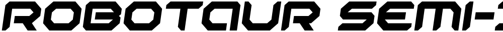 Robotaur Semi-Italic
