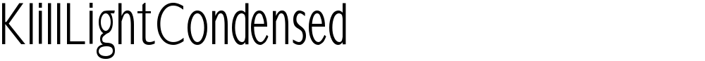 KlillLightCondensed