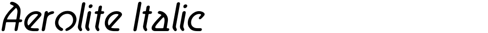 Aerolite Italic