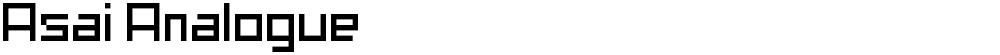 Asai Analogue
