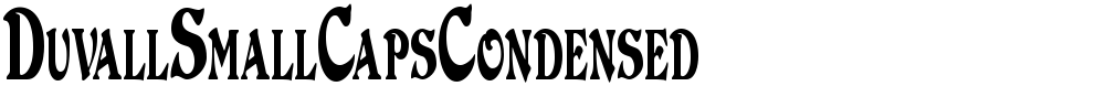 DuvallSmallCapsCondensed