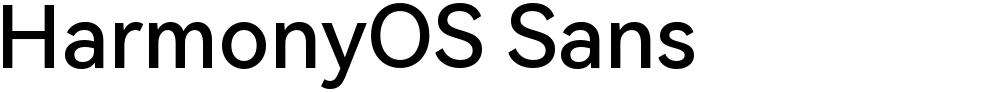 HarmonyOS Sans