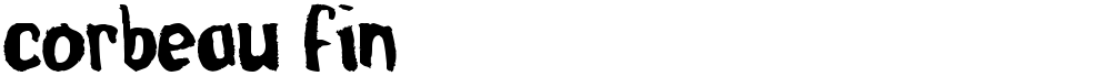 corbeau fin