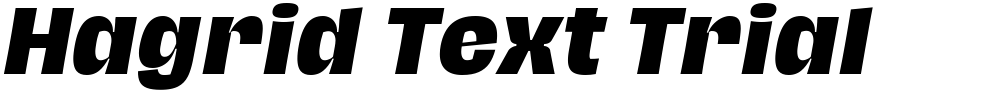 Hagrid Text Trial