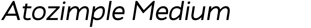 Atozimple Medium