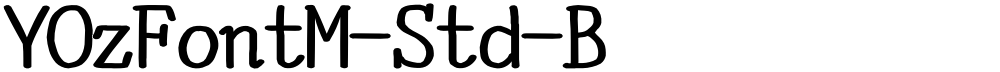 YOzFontM-Std-B