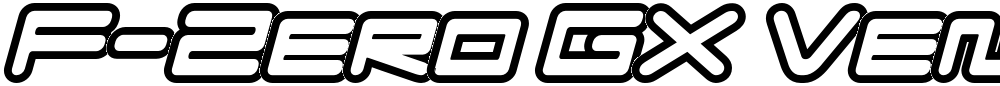 F-Zero GX Venue Font Outlines