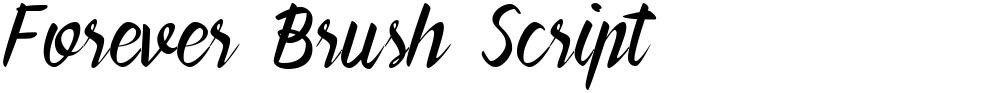 Forever Brush Script