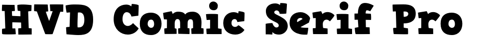 HVD Comic Serif Pro