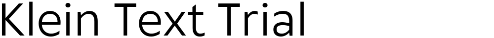 Klein Text Trial