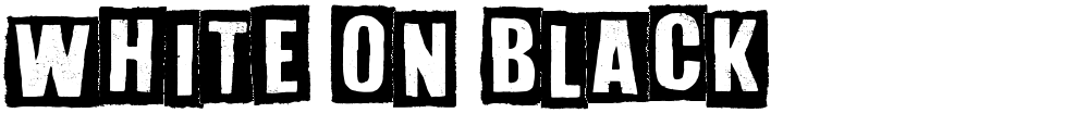 White On Black