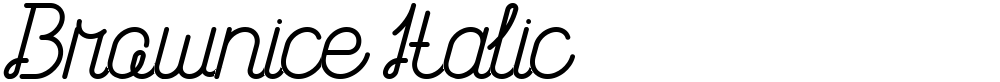 Brownice Italic