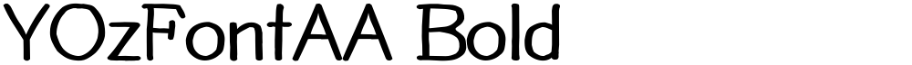 YOzFontAA Bold