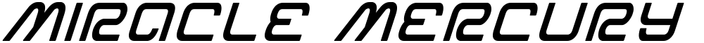 Miracle Mercury Semi-Bold Italic