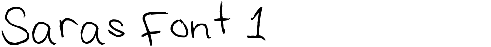 Saras Font 1