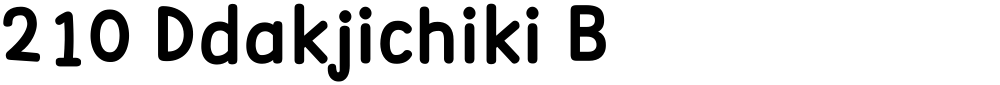 210 Ddakjichiki B