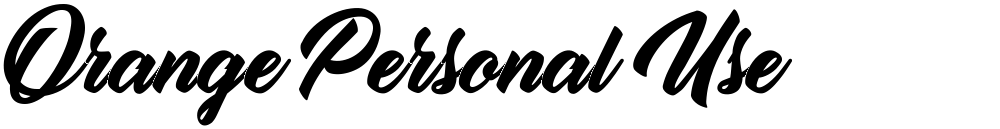 Orange Personal Use