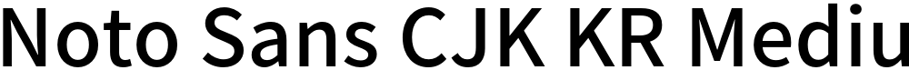 Noto Sans CJK KR Medium