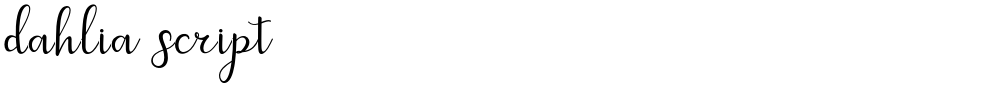 dahlia script