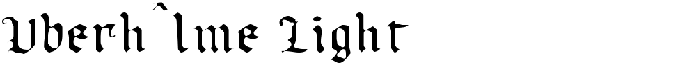 Uberhˆlme Light