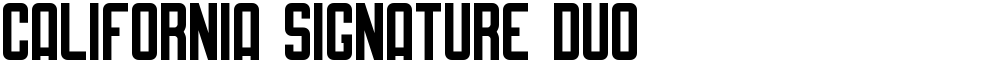 California Signature Duo