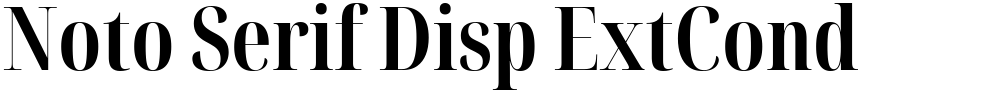 Noto Serif Disp ExtCond
