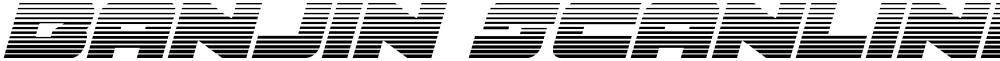 Banjin Scanlines Italic