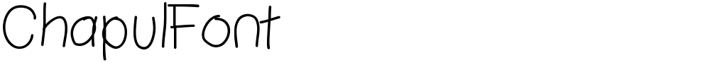 ChapulFont