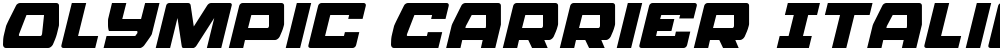 Olympic Carrier Italic