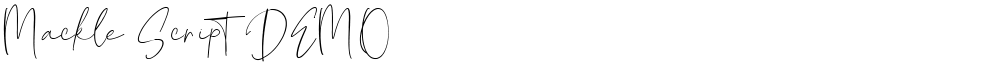 Mackle Script DEMO