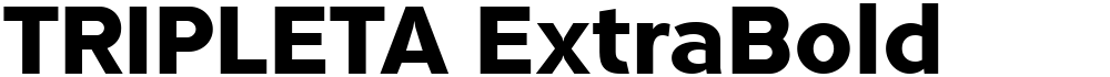 TRIPLETA ExtraBold