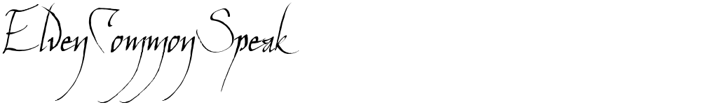 ElvenCommonSpeak
