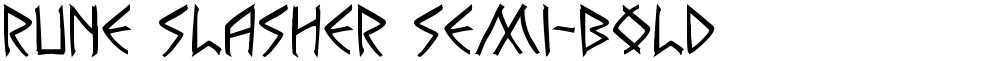 Rune Slasher Semi-Bold