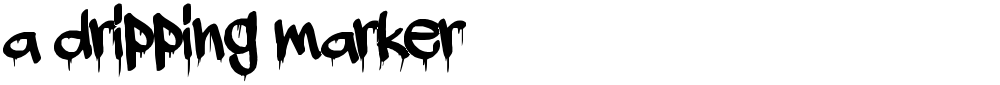 a dripping marker