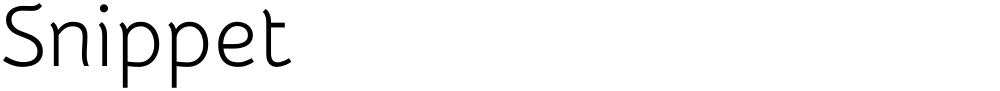 Snippet