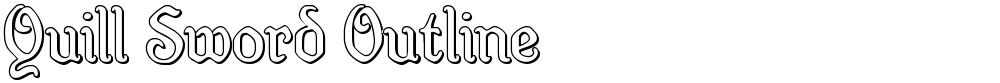Quill Sword Outline