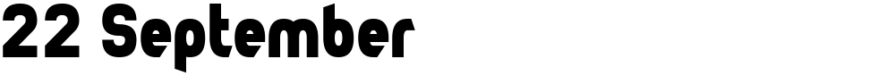 22 September