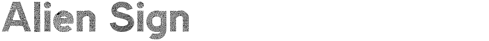 Alien Sign