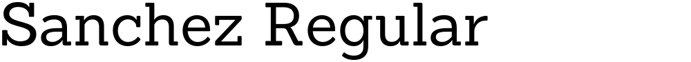 Sanchez Regular