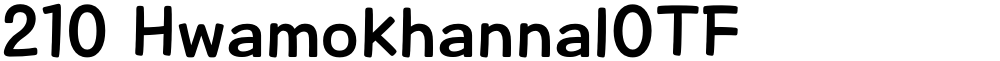 210 HwamokhannalOTF
