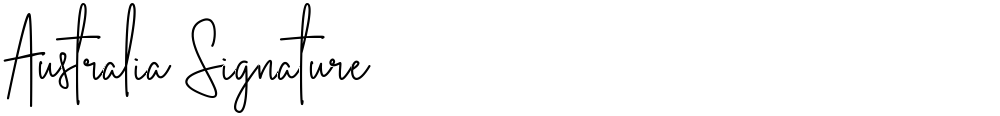 Australia Signature