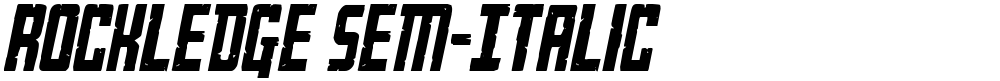 Rockledge Sem-Italic