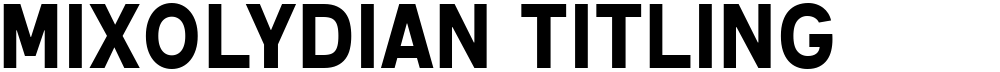 Mixolydian Titling